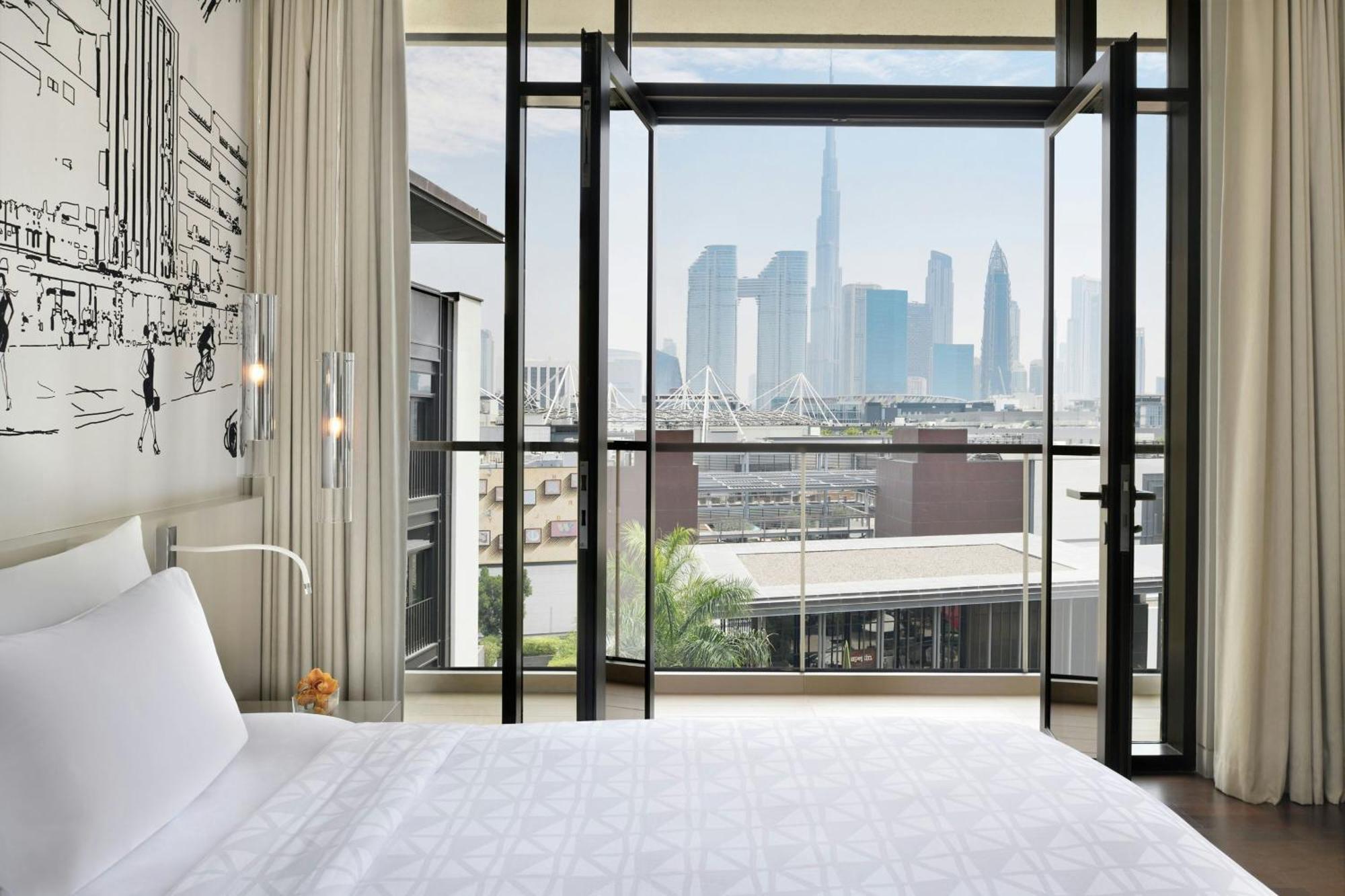 La Ville Hotel & Suites City Walk Dubai, Autograph Collection Exteriér fotografie A guest room at the West Hollywood hotel