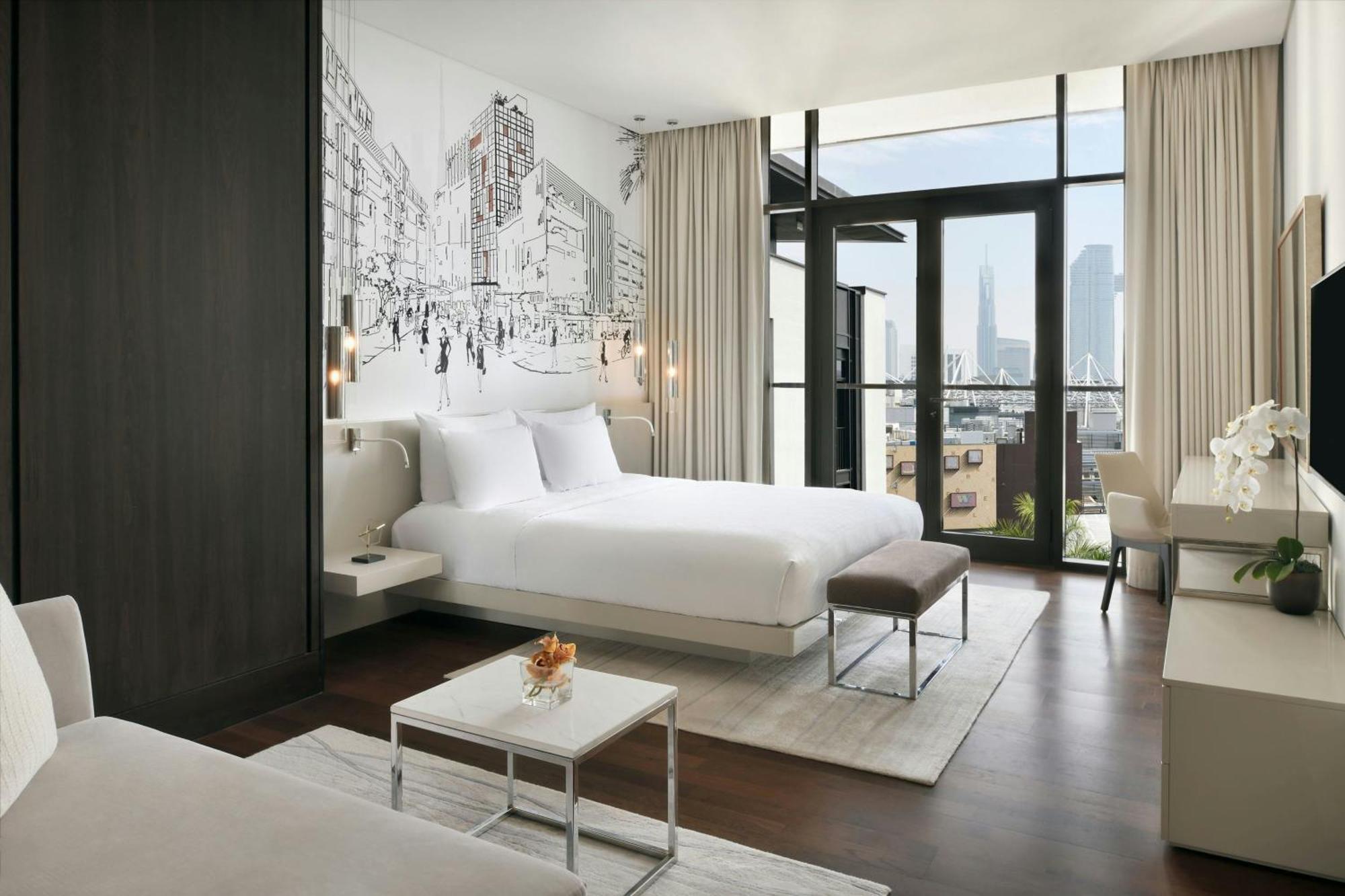 La Ville Hotel & Suites City Walk Dubai, Autograph Collection Exteriér fotografie A bedroom at the hotel