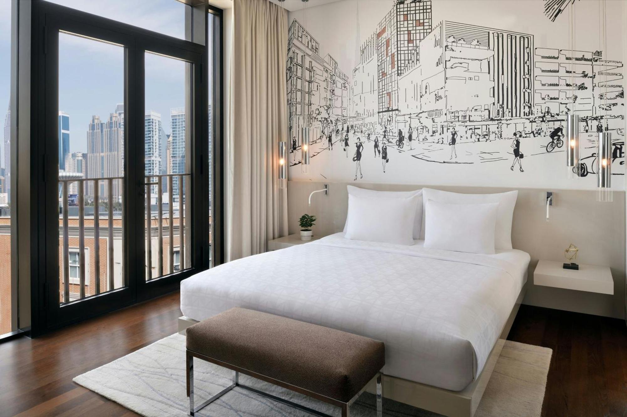 La Ville Hotel & Suites City Walk Dubai, Autograph Collection Exteriér fotografie A bedroom at the hotel